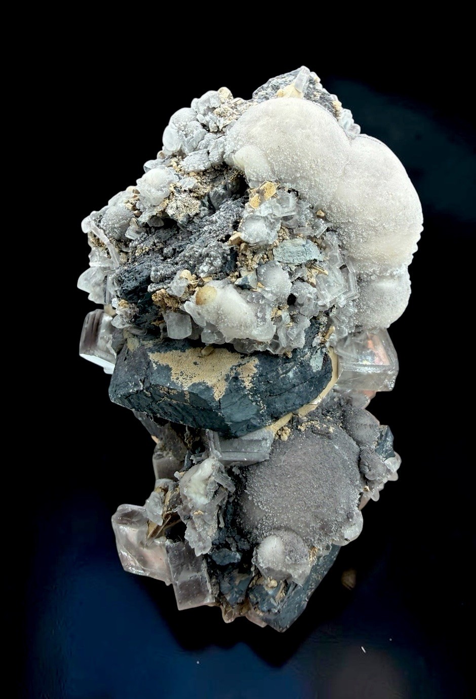 Barite & Calcite Xls : N’Chwaning Mine . North Cape Prov., South Africa 🇿🇦