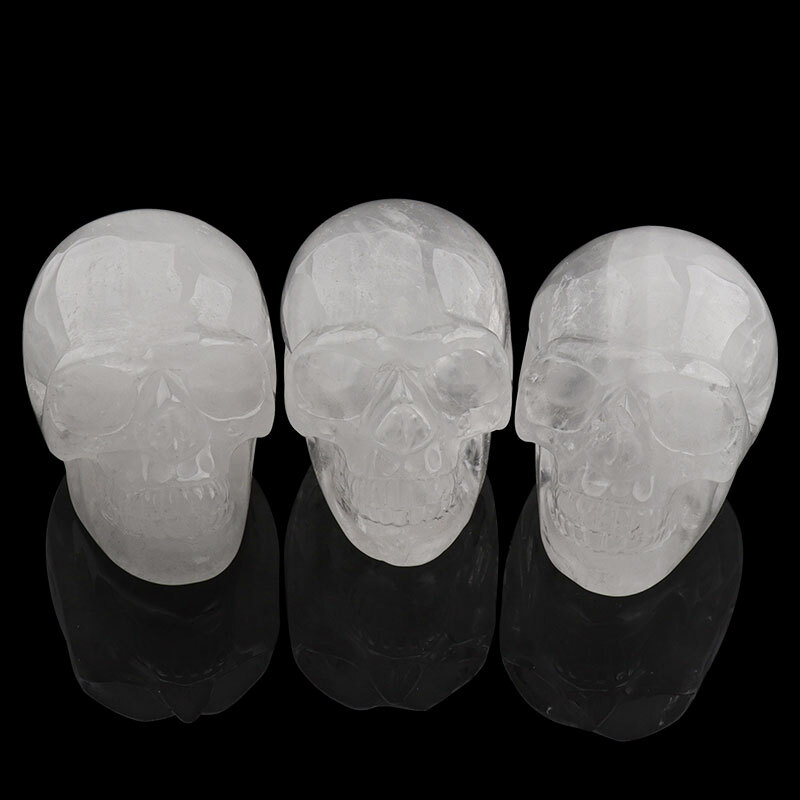 1pc 2” Natura Crystal Carved Crystal Skull,Realistic – Skull Gemstone & Crystal