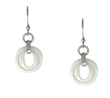Ceramic Earrings White Jewelry
