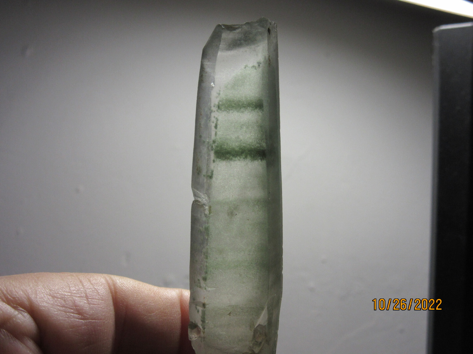 Chlorite Quartz Crystal Healer Piece 3 3/8 Inch Collectible Reiki CQP-1
