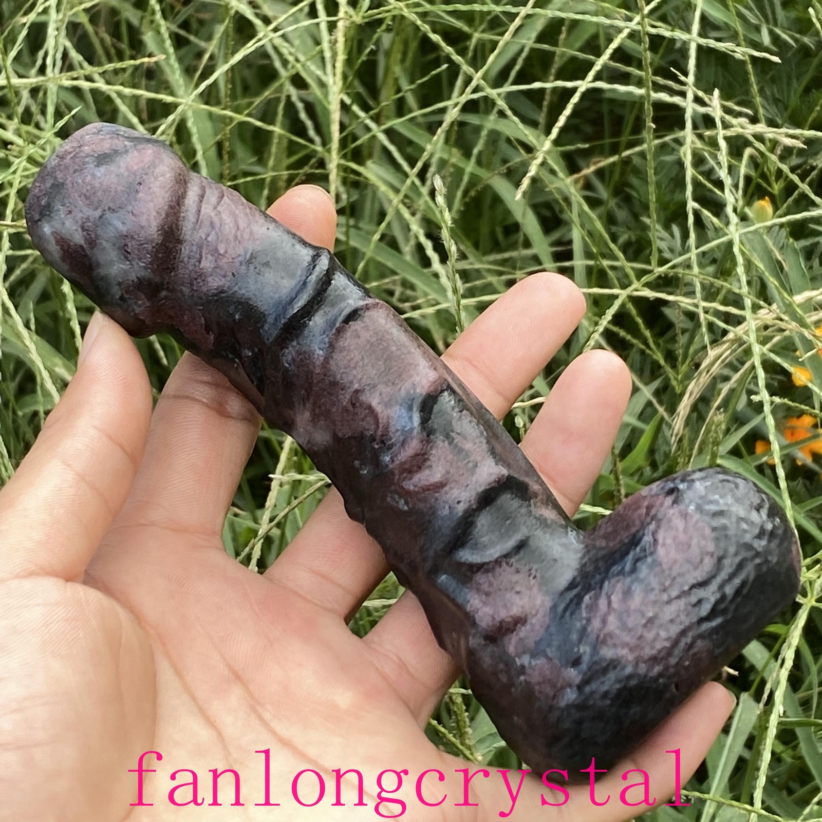 6″ Wholesale Natural Garnet male penis Quartz Crystal Carved Figurines Reiki 1pc