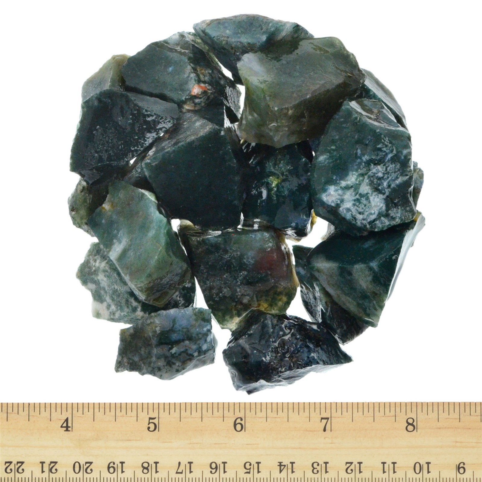 Green Moss Agate – Rough Rocks for Tumbling – Wholesale Stone Crystal (India)