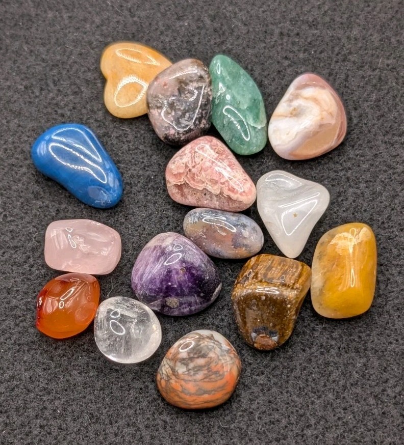 Mixed Tumbled Stones Healing Assorted Pocket Gemstones Semi Precious Lot – B