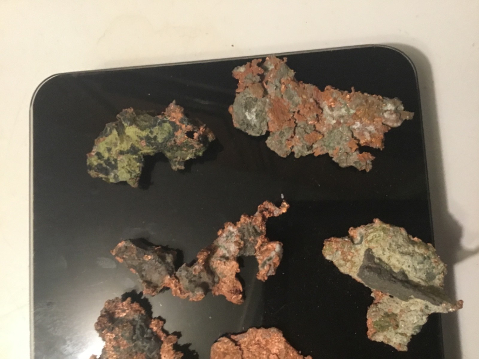 Lot of 6 Natural Copper Nugget Specimens Michigan .