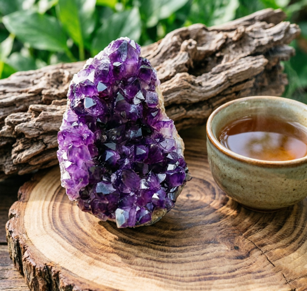 Natural Amethyst Geode Cluster Raw Quartz Crystal Healing Stone Specimen Home