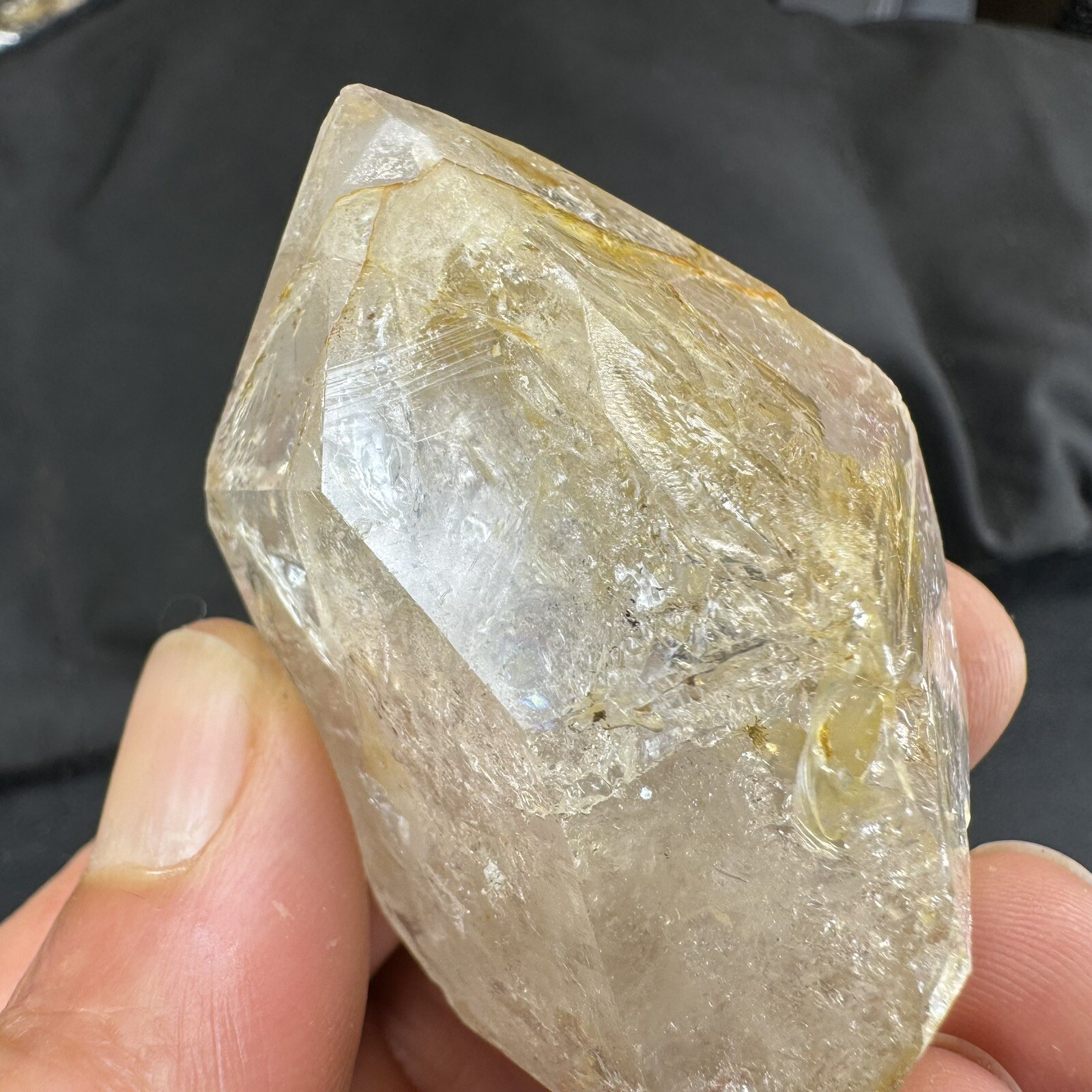 Herkimer Diamond Quartz Crystal Point / from New York
