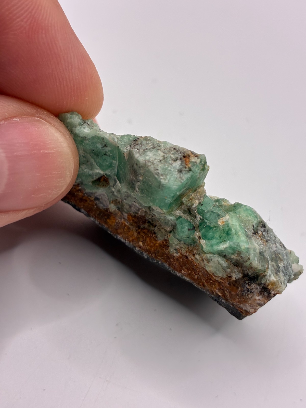Rough Crystal Colombian Emerald Raw Matrix Collector Piece, Natural Not treament
