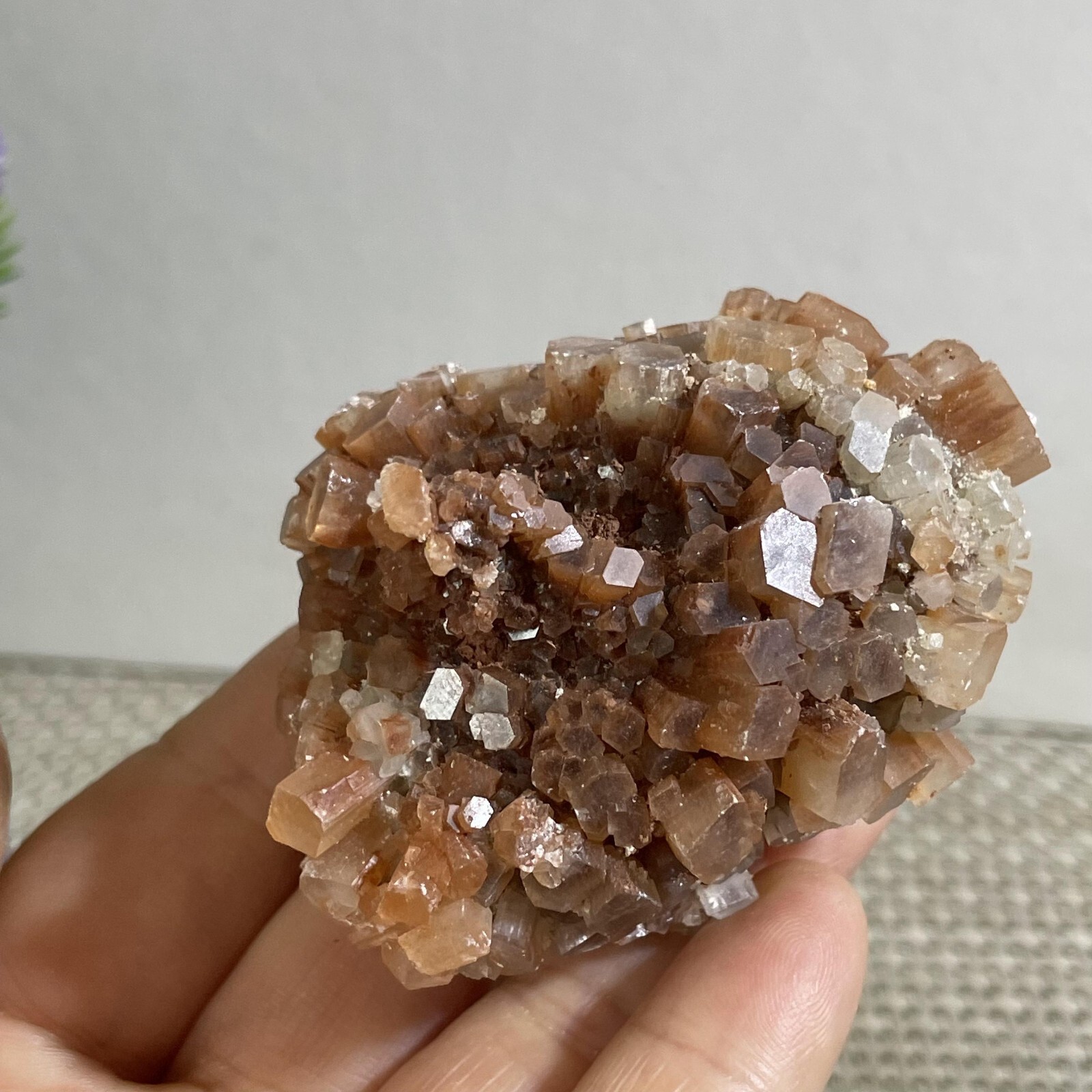 136g NATURAL ROUGH RED ARAGONITE CRYSTAL CLUSTERS FROM MOROCCO