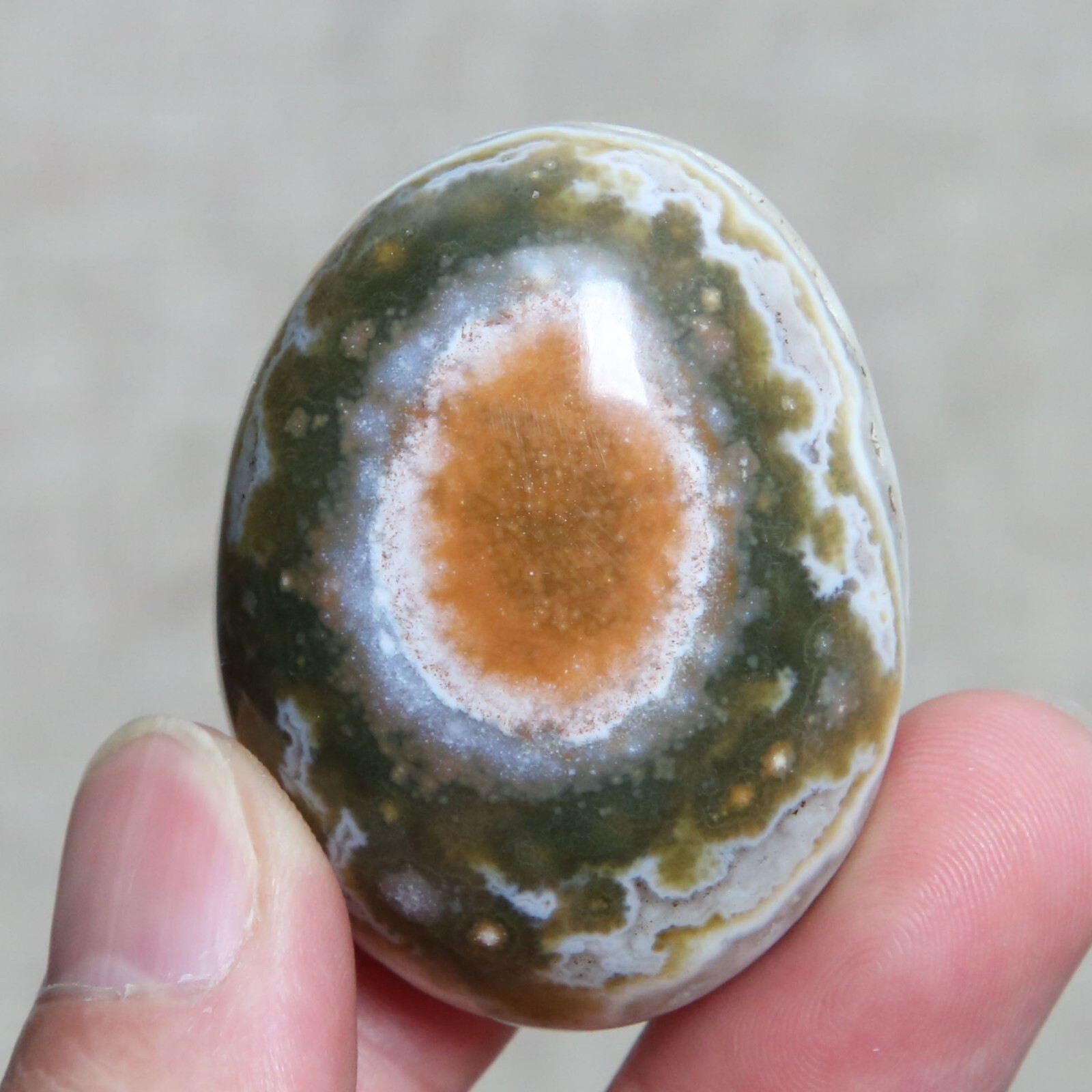 B7712-56g Amazing Natural Polished OCEAN JASPER Furnishing Freeform Healing