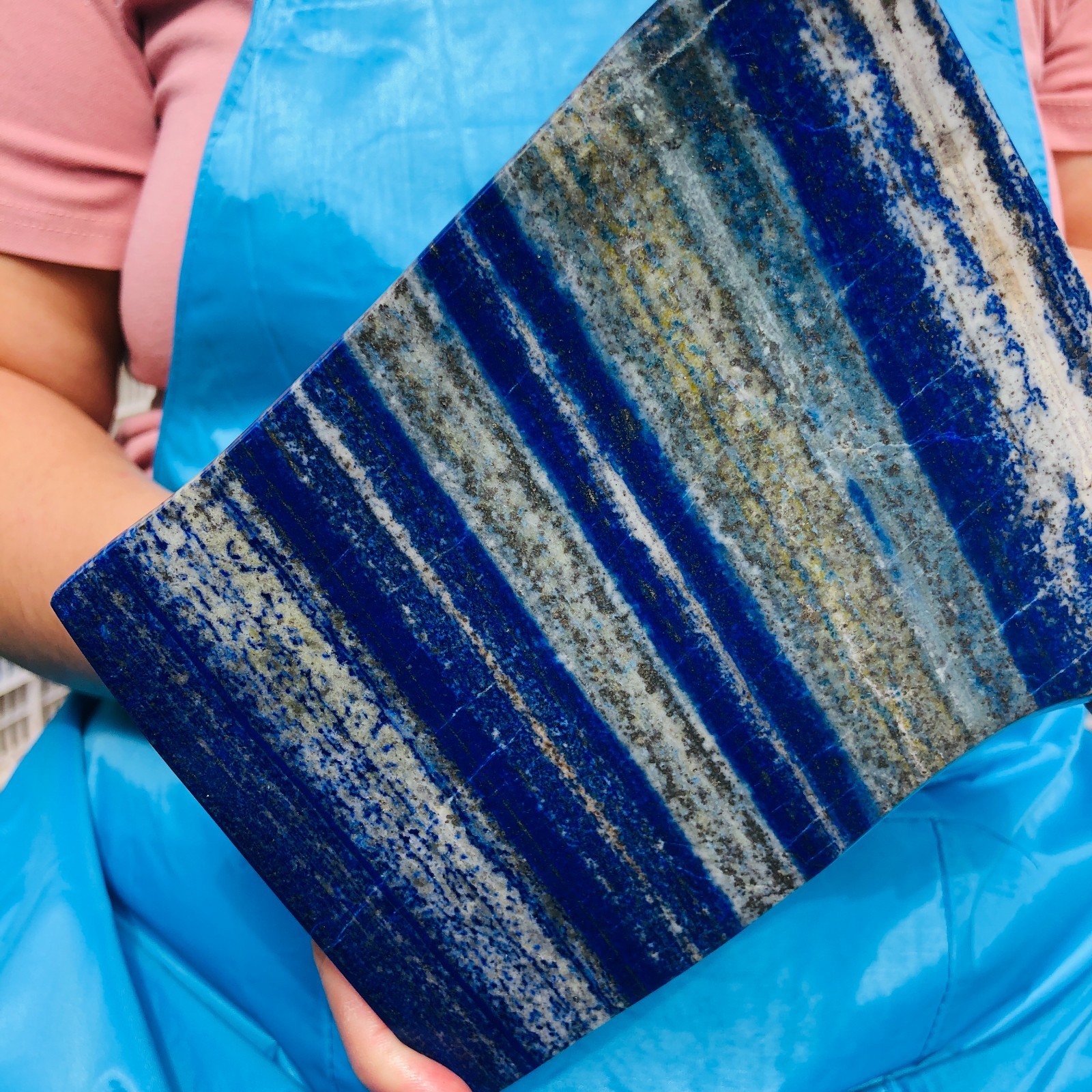 6.4LB Natural high-grade lapis Hand Polished Crystal Mineral Specimen Healing