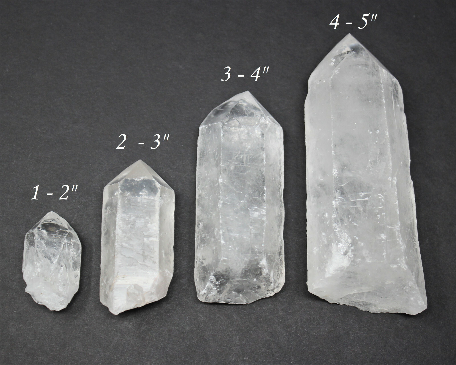 LARGE Clear Quartz Crystal Points, Choose Size 1-7″ A Grade Natural Quartz Point