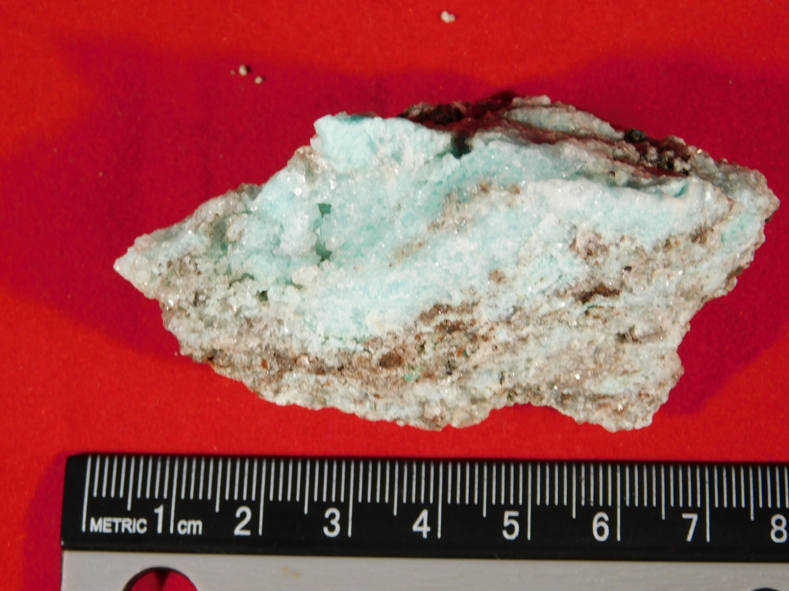 Light BLUE! CHRYSOCOLLA Cluster Under Translucent Druzy Quartz Mexico 77.0gr