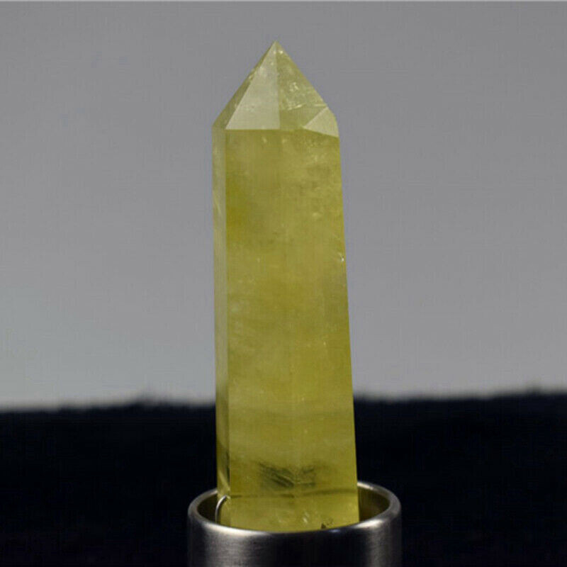 Natural Yellow Citrine Crystal Elixir Water Bottle Quartz Stone Wand Obelisk Cup