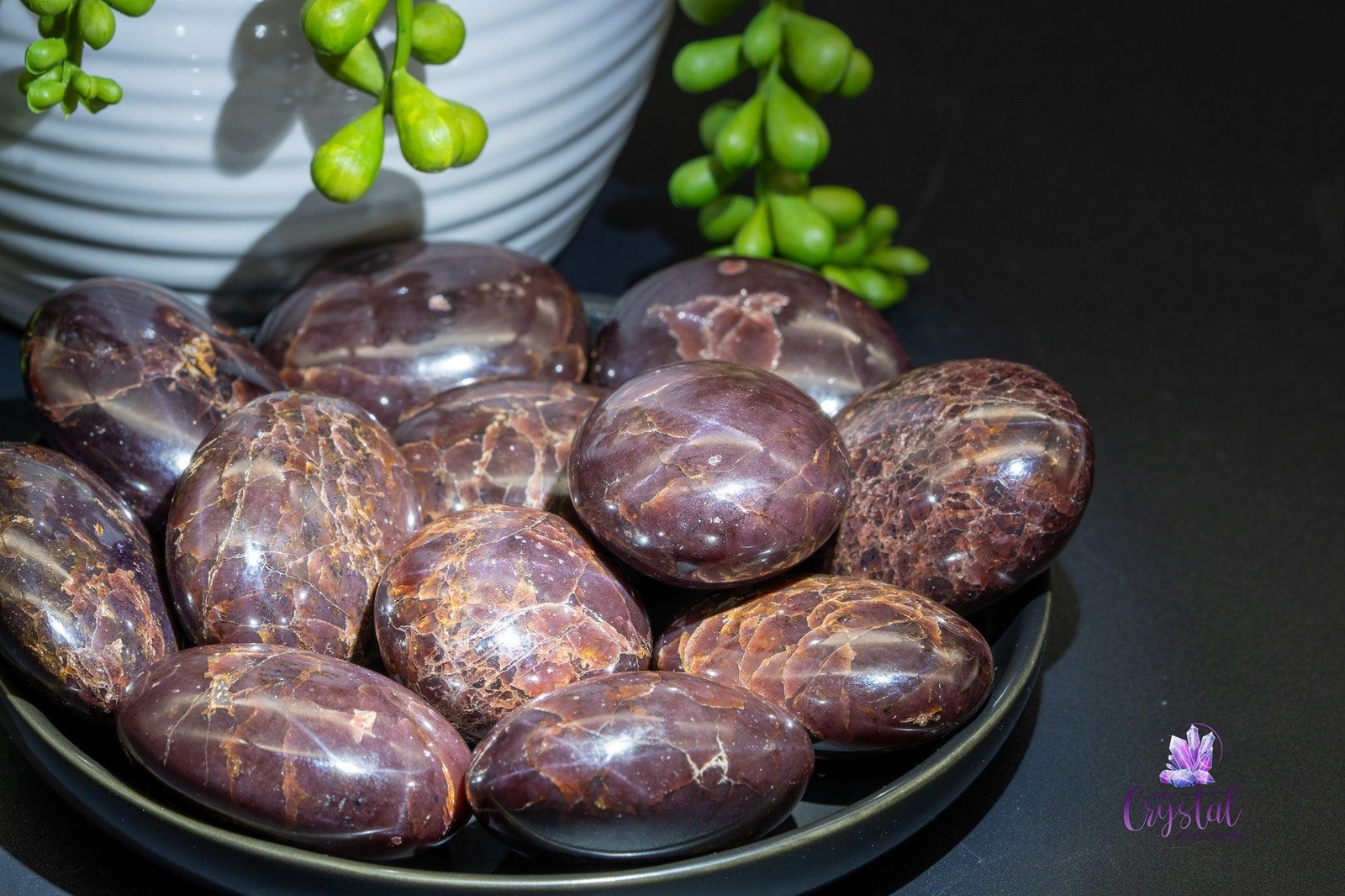 Red Star Garnet Palmstone