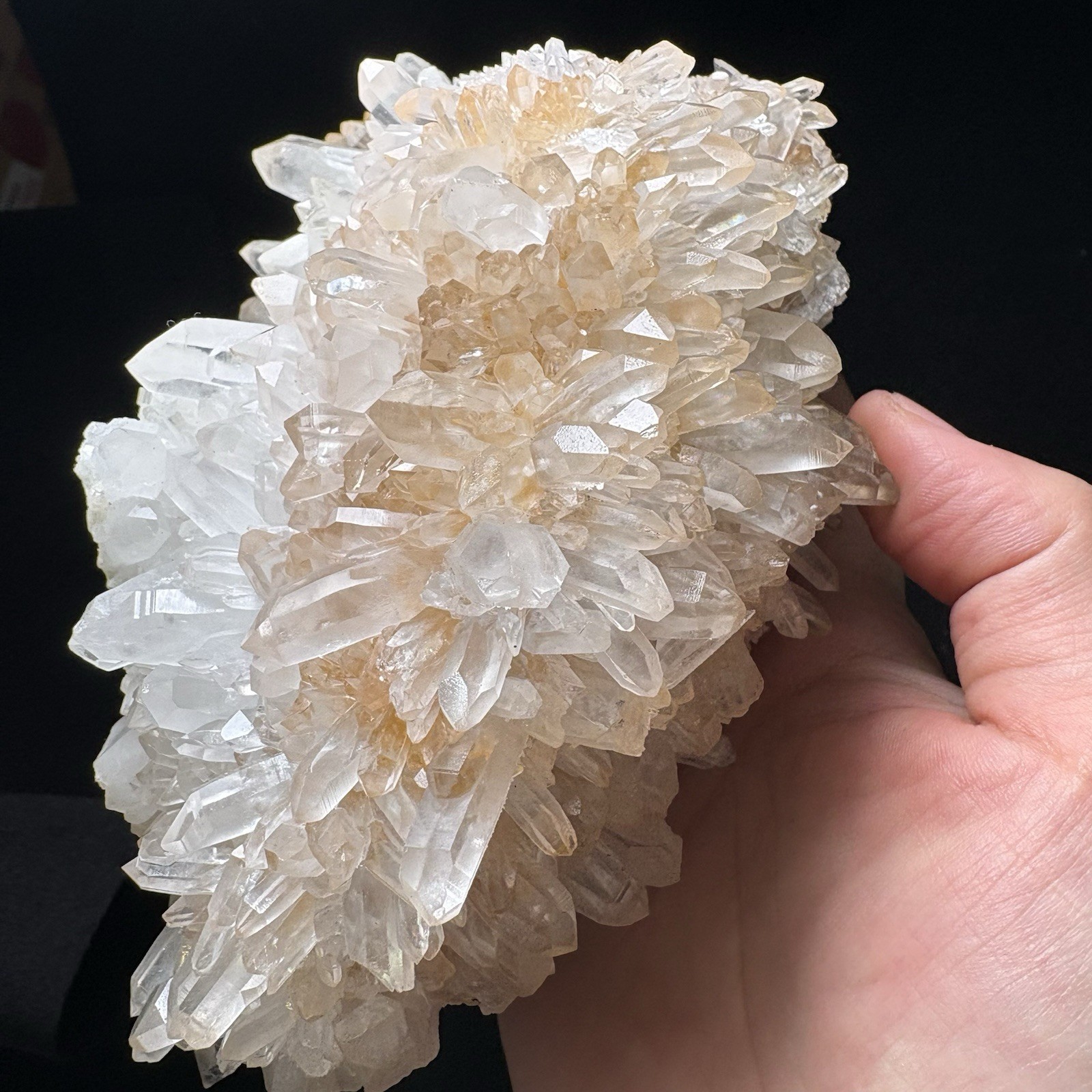 3Lb Large Natural Quartz Cluster Raw Mineral Crystal Statement Piece Decor Heal