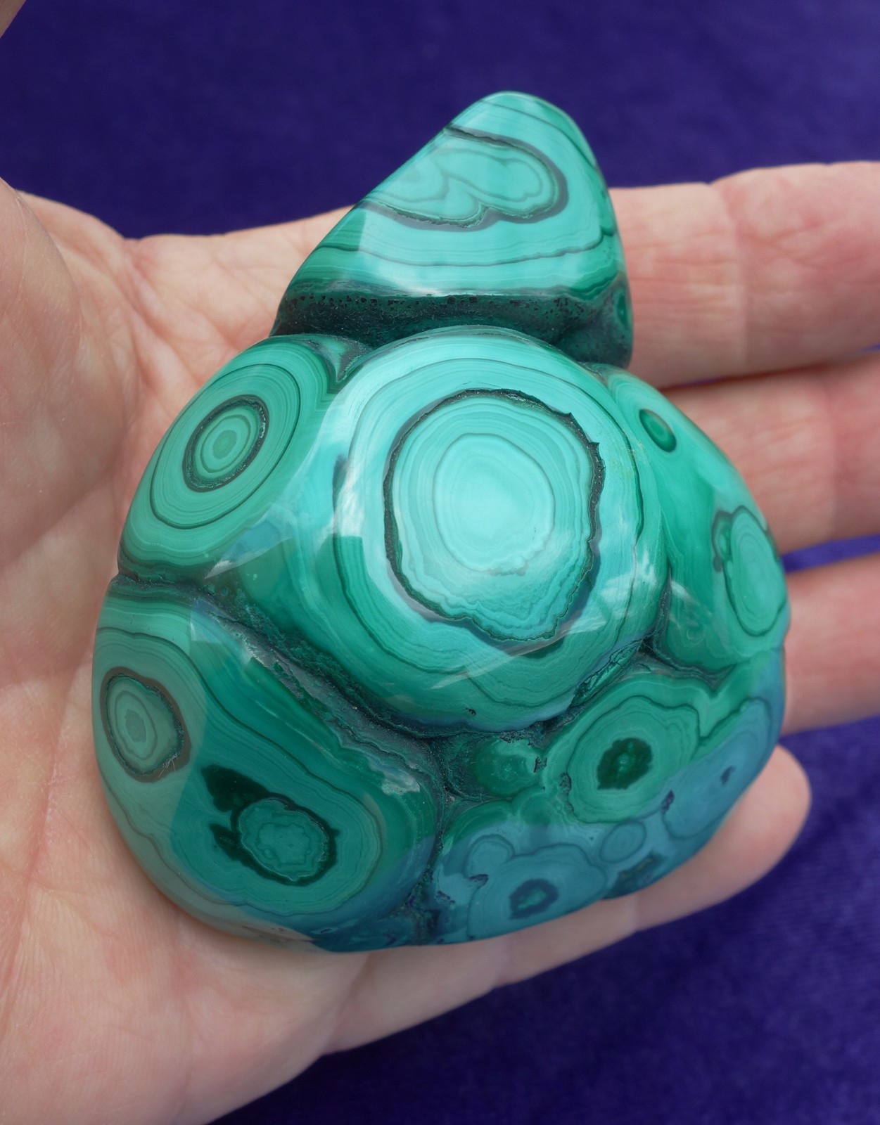 Green MALACHITE Bullseyes Nodule Specimen Crystal Congo South Africa For Sale