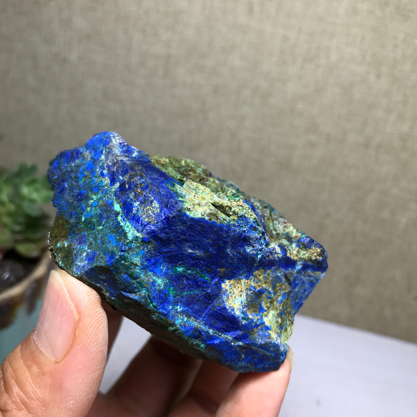 158g Natural Azurite/Malachite gemstone Rough original Crystal Specimen A5792