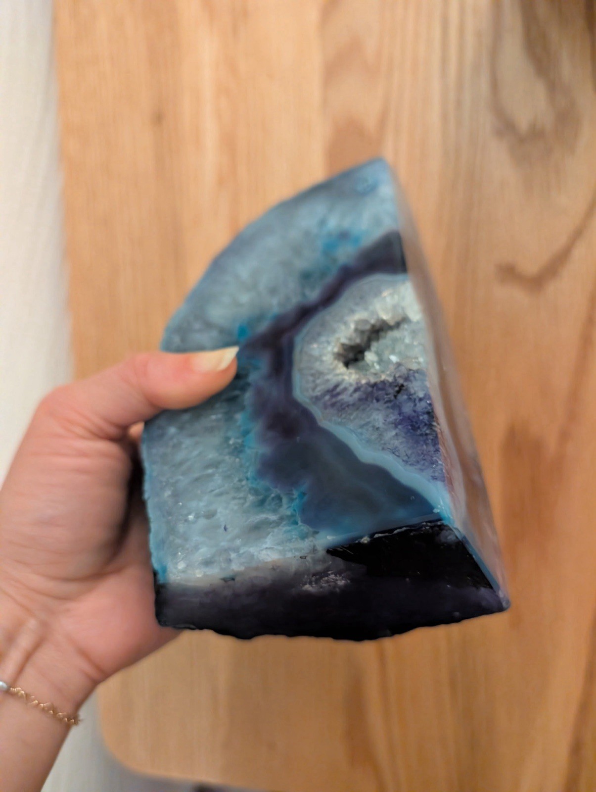 Crystal Rock Decor – Blue/Purple – FREE SHIPPING