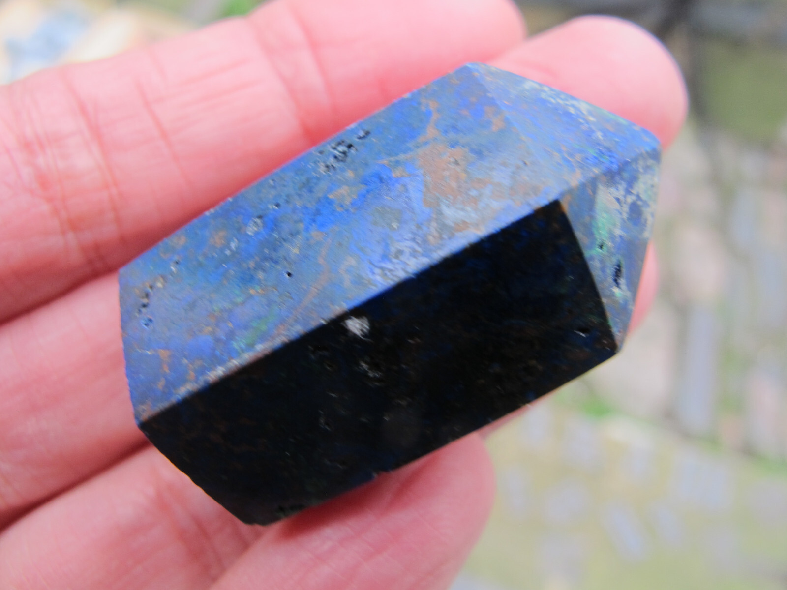 Crystal Lapis Lazuli polished tiny point Stone Bright Natural Freeform Healing