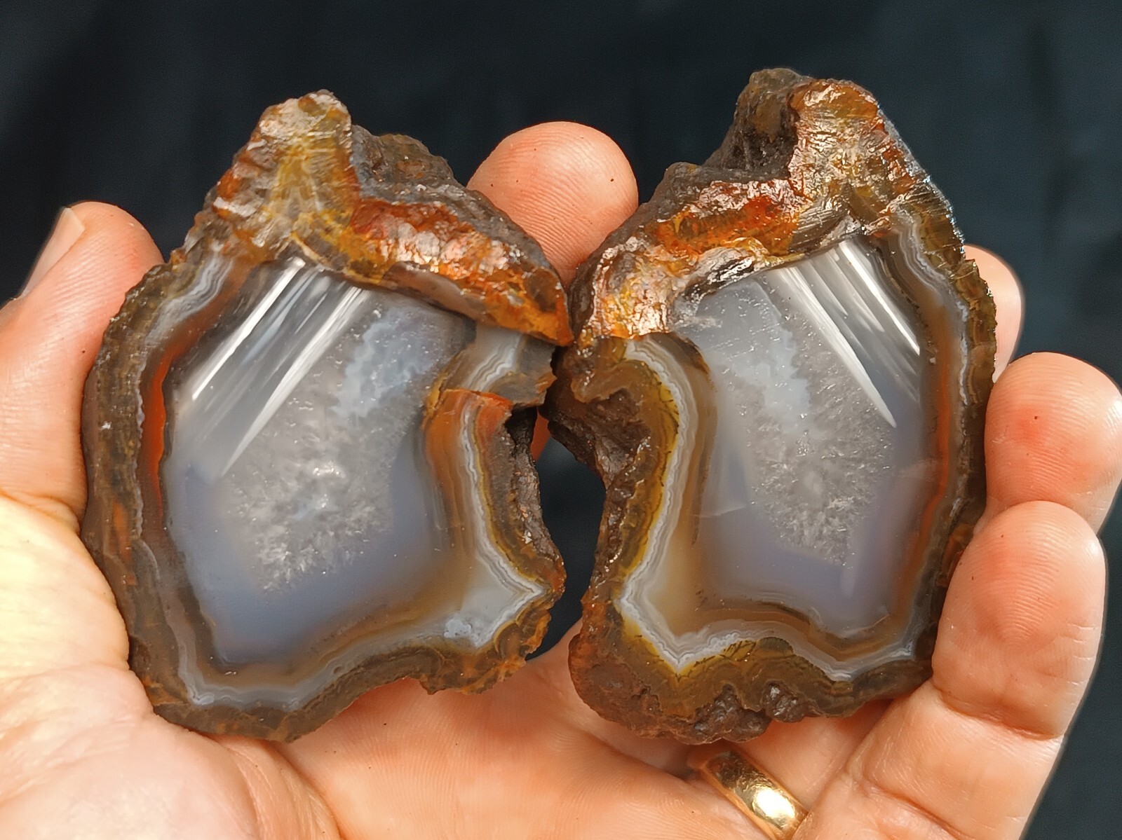 235/0.52 lb turkish waterline agate stone rough, customs duty included