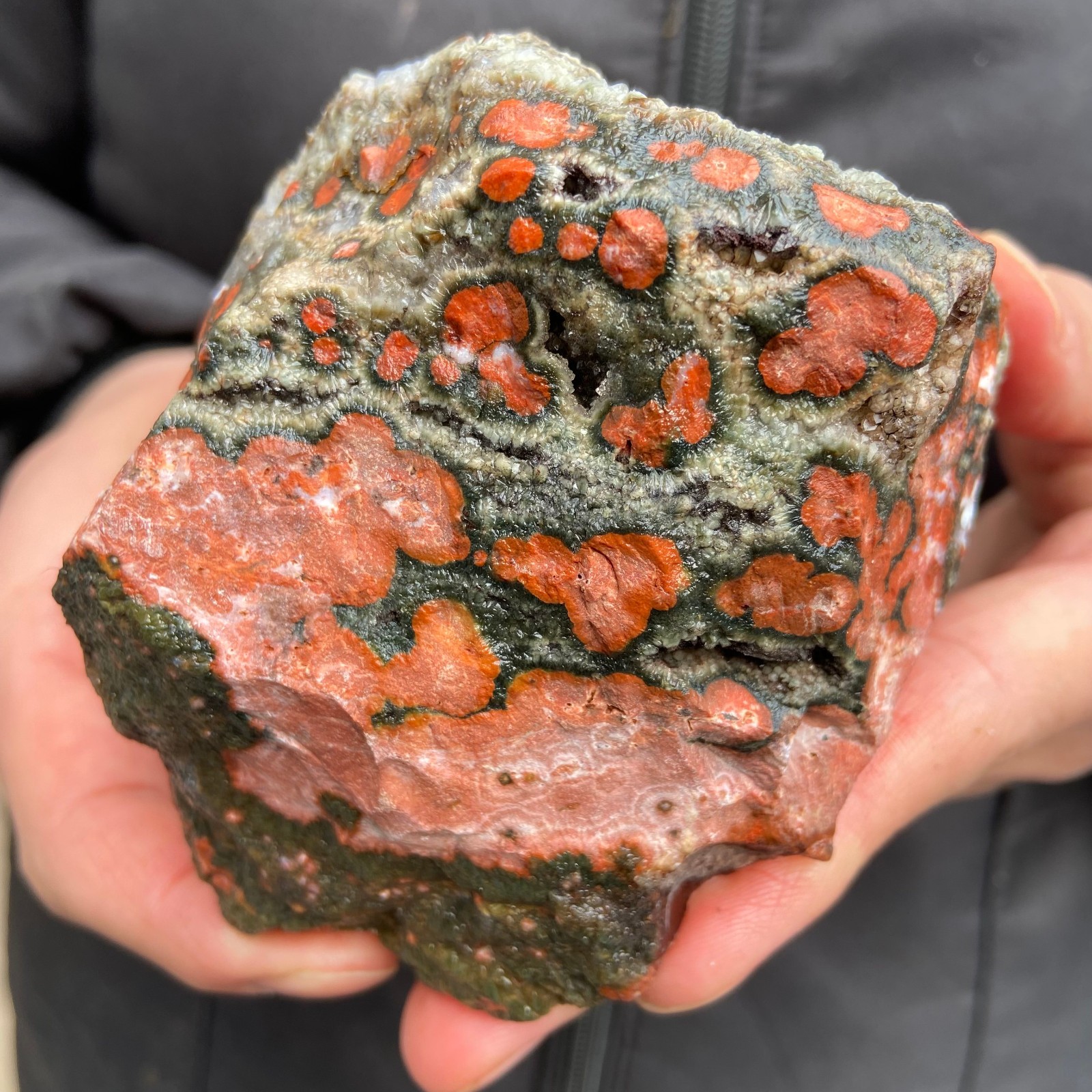 1.2lb Natural colourful ocean jasper raw stone crystal rough mineral specimen