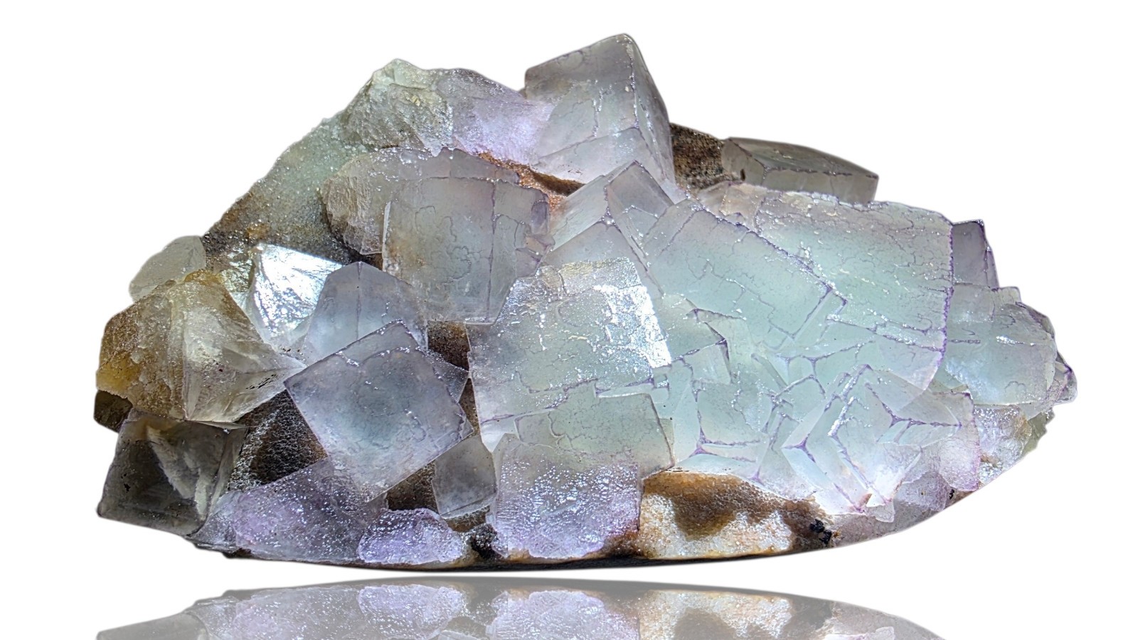 6.2″ Mint Fluorite Plate – Qinglong Mine, China – Large Cabinet Specimen (940g)