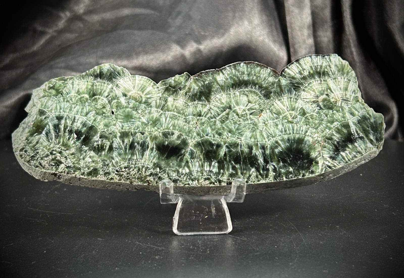 5.34″ Seraphinite Slab Polished Front/Unpolished Back 4.1oz (116 grams)