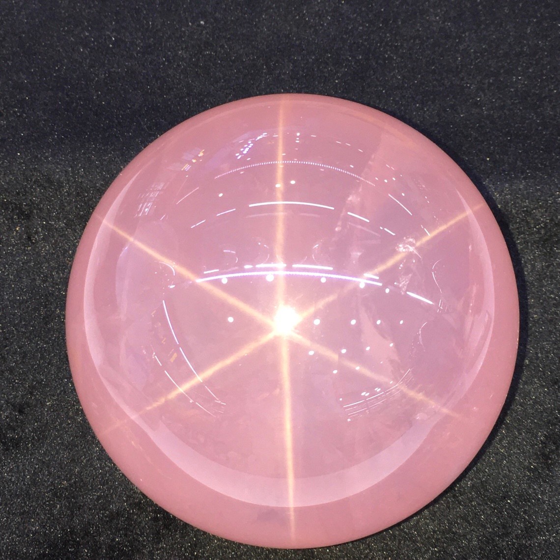 4.7LBNatural Starlight Rose Sphere Polished Healing Gem Ball HeartChakraLove Cry