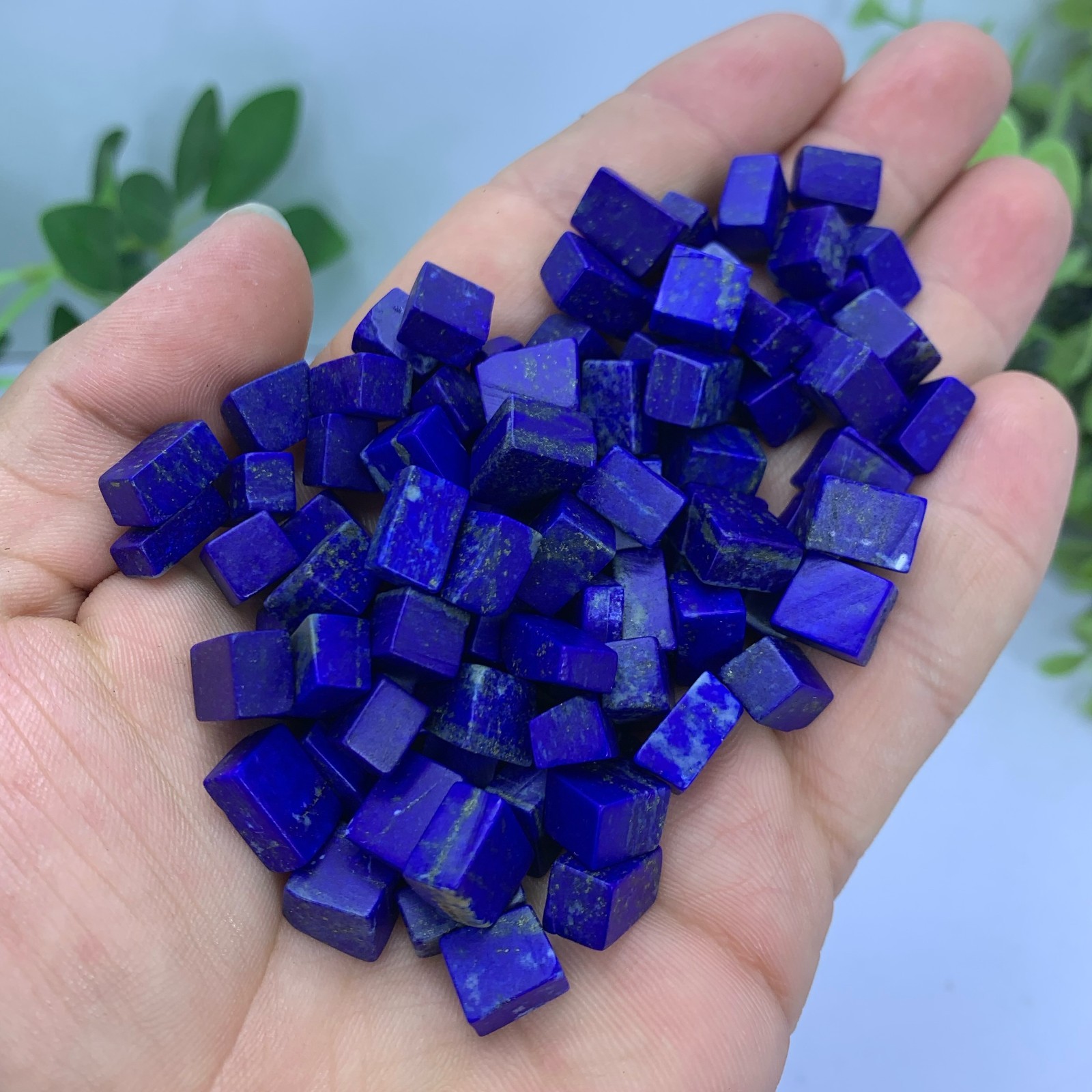 Lapis Lazuli Blue Small Cubic Pieces For Jewelry Use, Natural Lapis Lazuli Blue