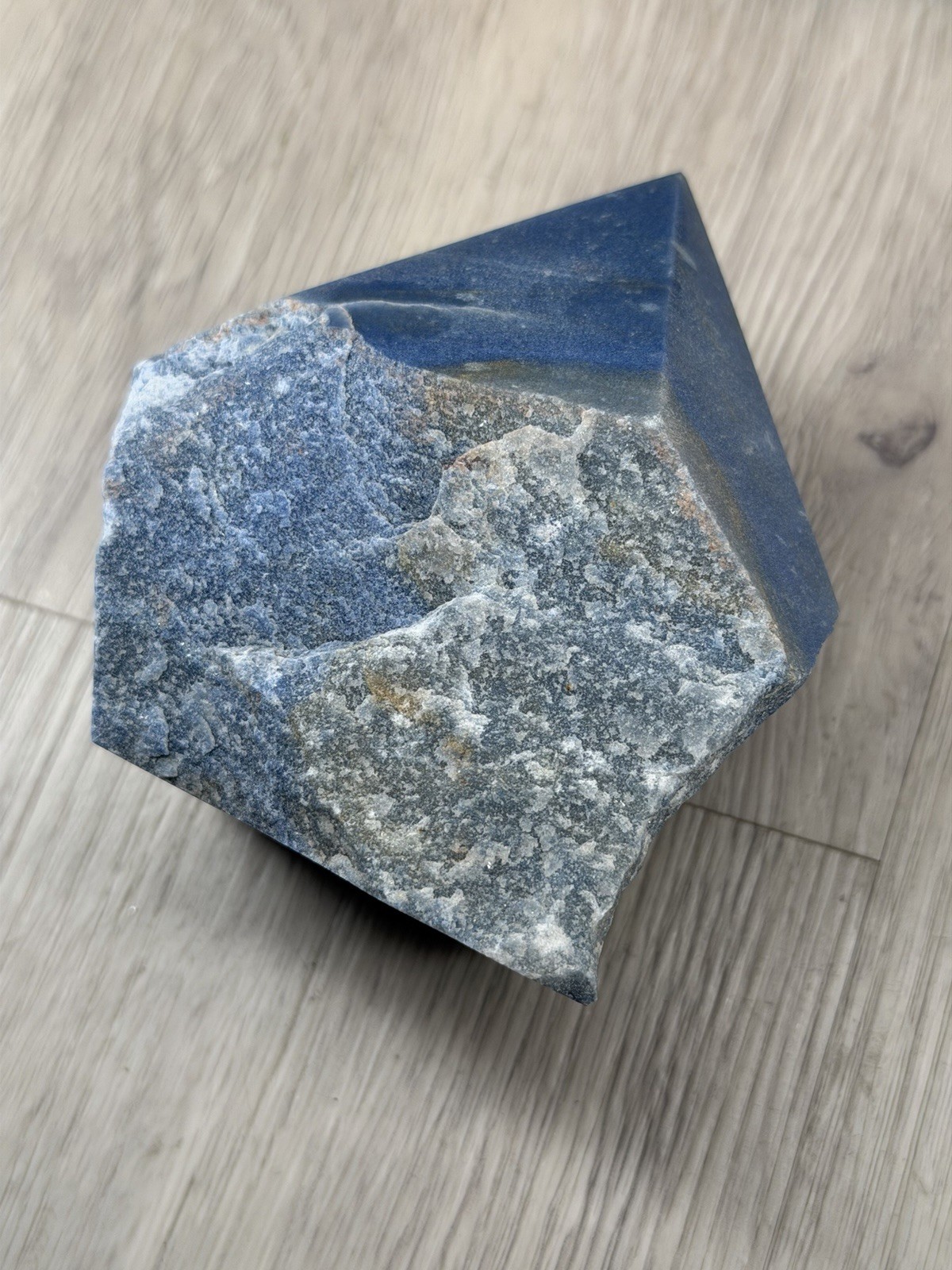 Natural Blue Aventurine Crystal Wand Irregular Quartz Column 1.7Lb
