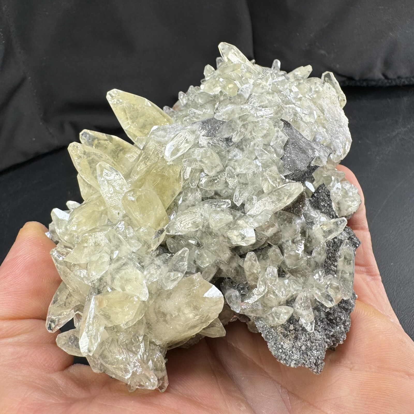 Calcite Crystals with Chalcopyrite Dolomite on Matrix / Missouri