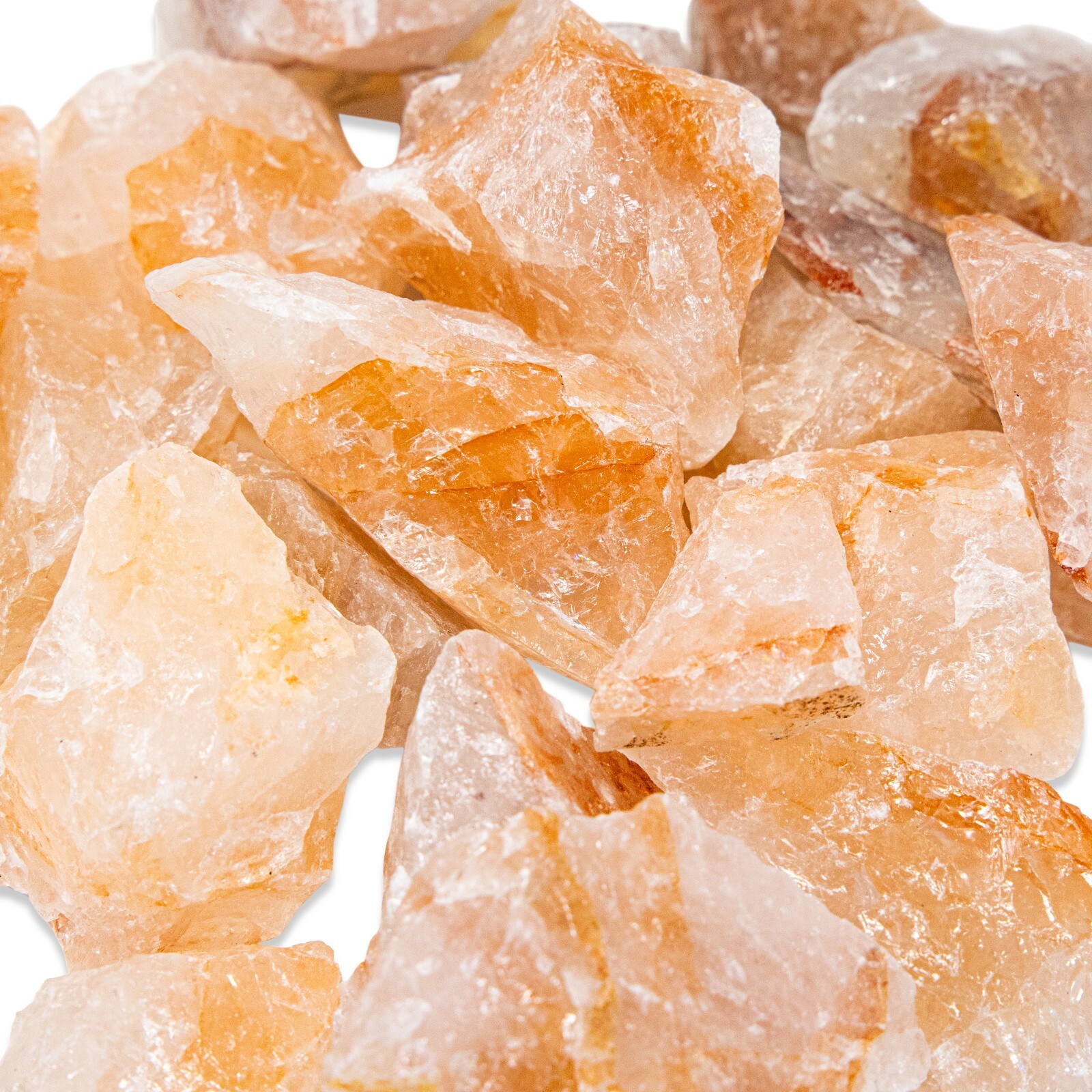 Fire Quartz Crystals Raw Rough Stones Bulk Healing Crystals Gemstones Rocks