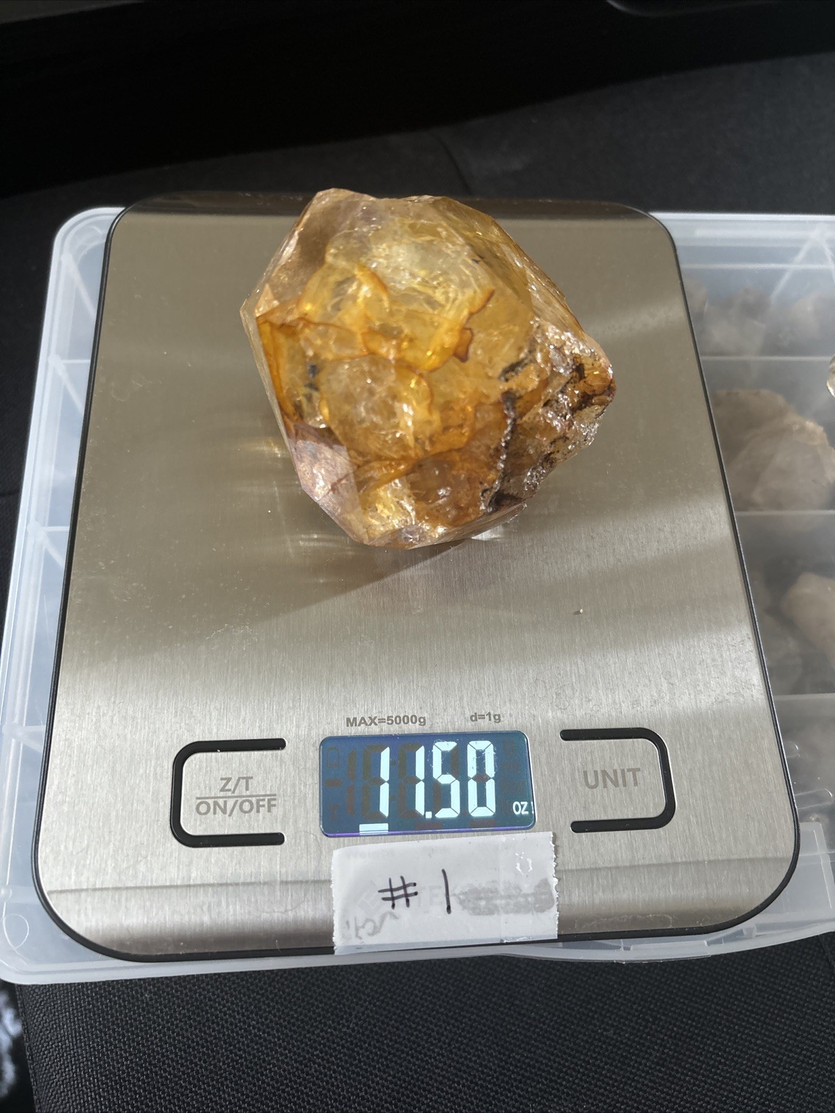 Herkimer Diamond Quartz Crystal “Golden Healer” 3in x 2.5in, 11.5oz