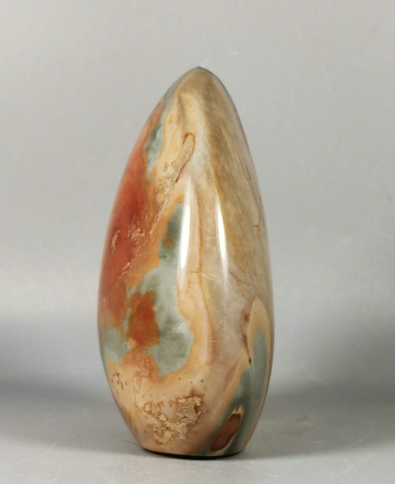 Natural Rare Polished Polychrome Jasper Freeform Standup Reiki Stone Healing