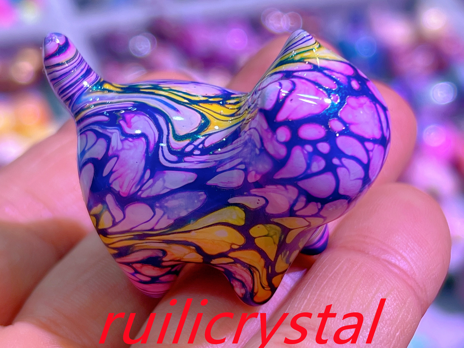 2″ Natural Sichuan thuja quartz Carved cat skull Crystal Healing Reiki1pc