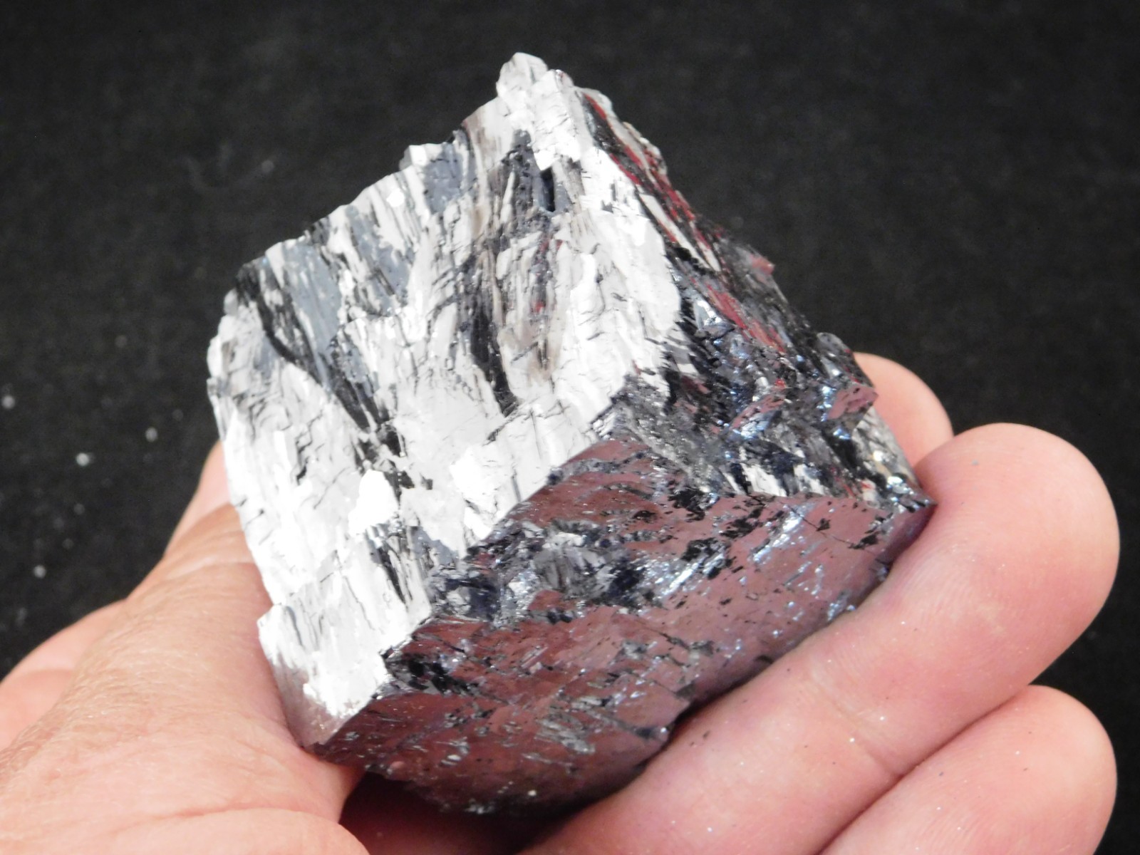 Big! Super Heavy! Stepped GALENA Crystal CUBE 100% Natural Missouri 413gr
