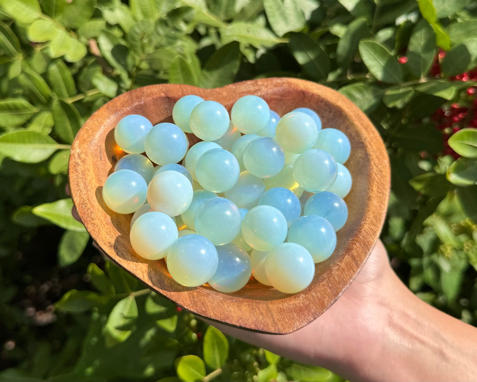 Opalite Crystal Sphere with Stand, 1.18″ (30mm) ‘A’ Grade Polished Opalite Ball
