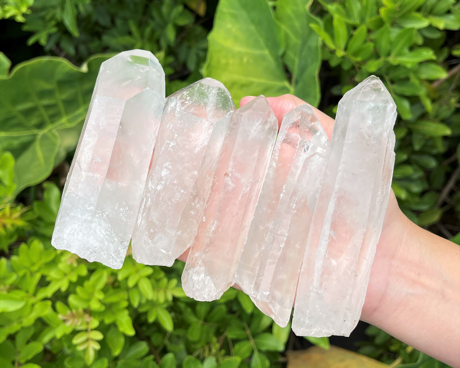 LARGE Clear Quartz Crystal Points, Choose Size 1-7″ A Grade Natural Quartz Point