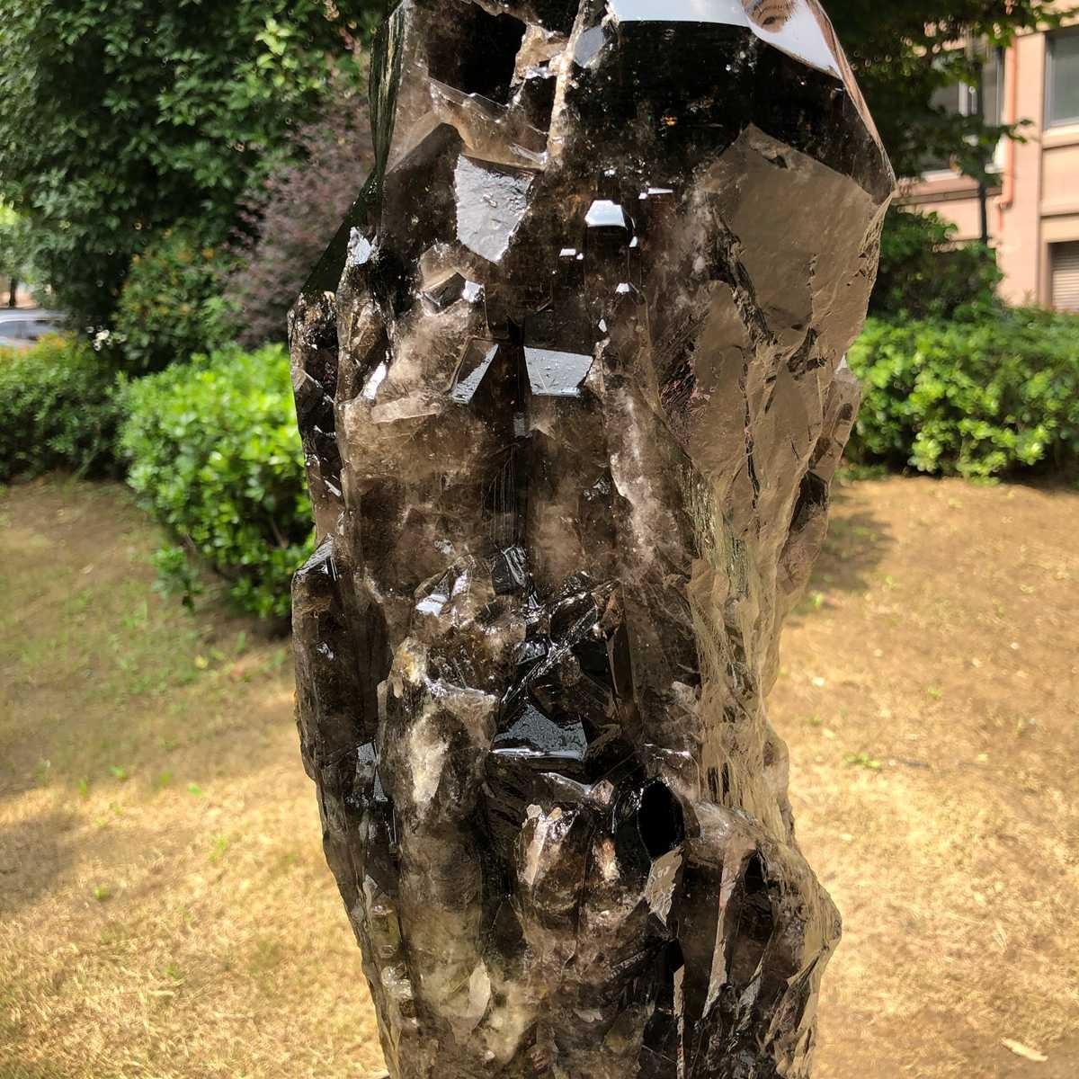 17.9Kg Natural tea crystal specimen + pedestal MH1790