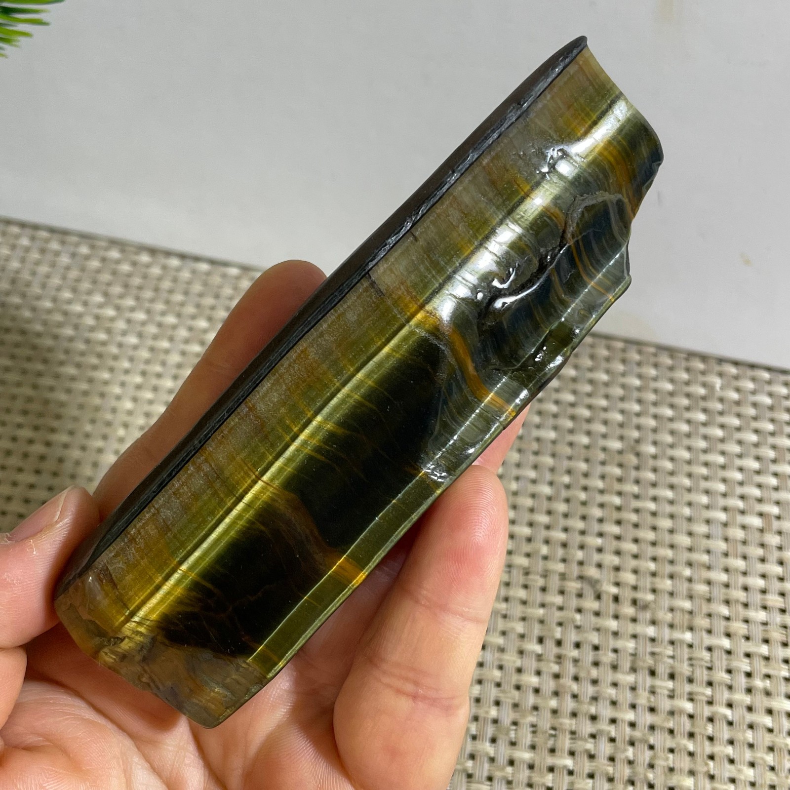 120g Natural tiger’s-eye Rough Raw Stone Rock Specimen Reiki healing
