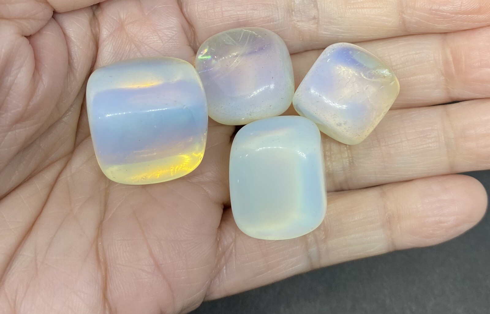 Opalite Genuine Stones 4pcs 47g Total