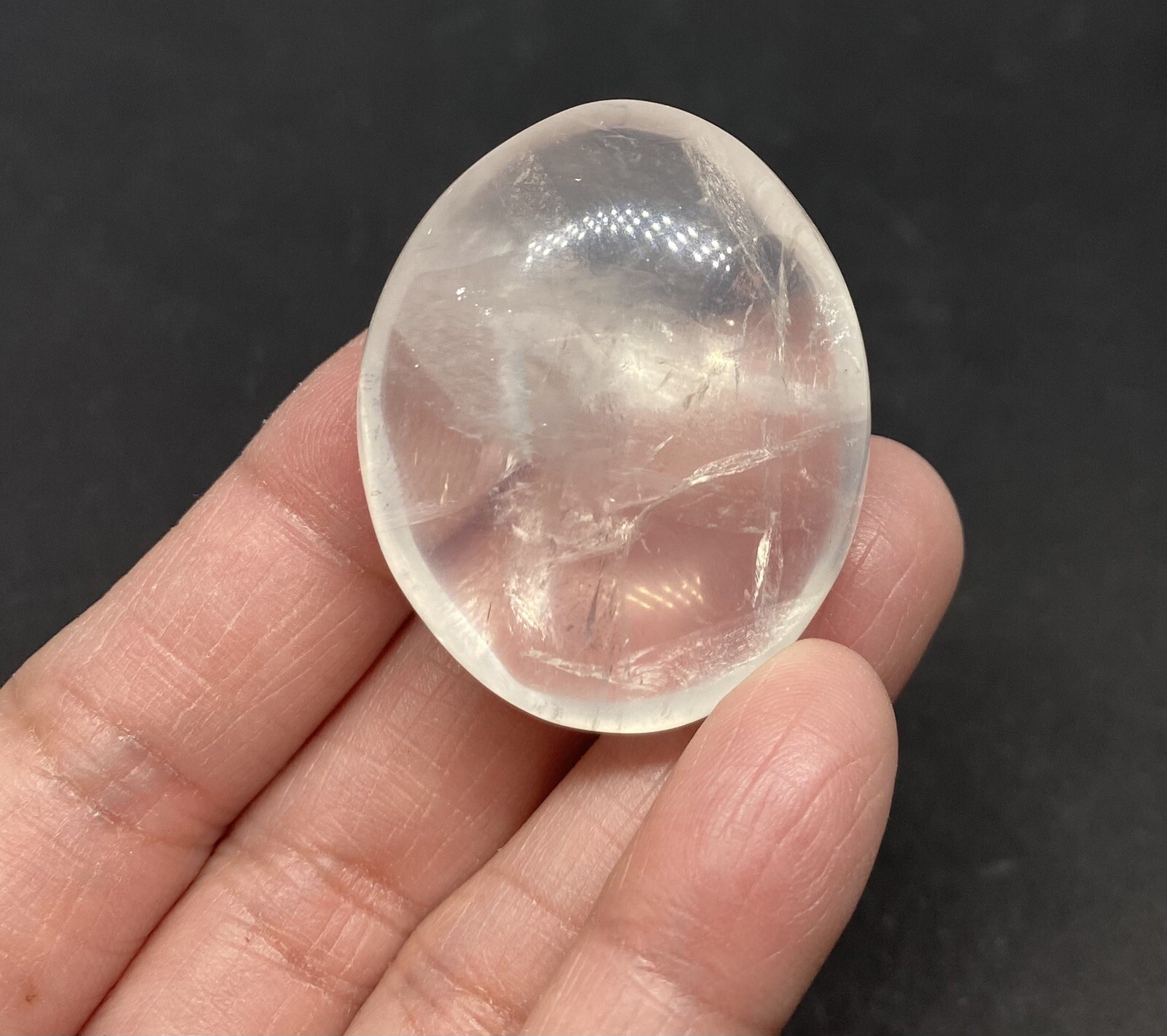Girasol Genuine Quartz Stone from Madagascar 35g over 1 1/2in