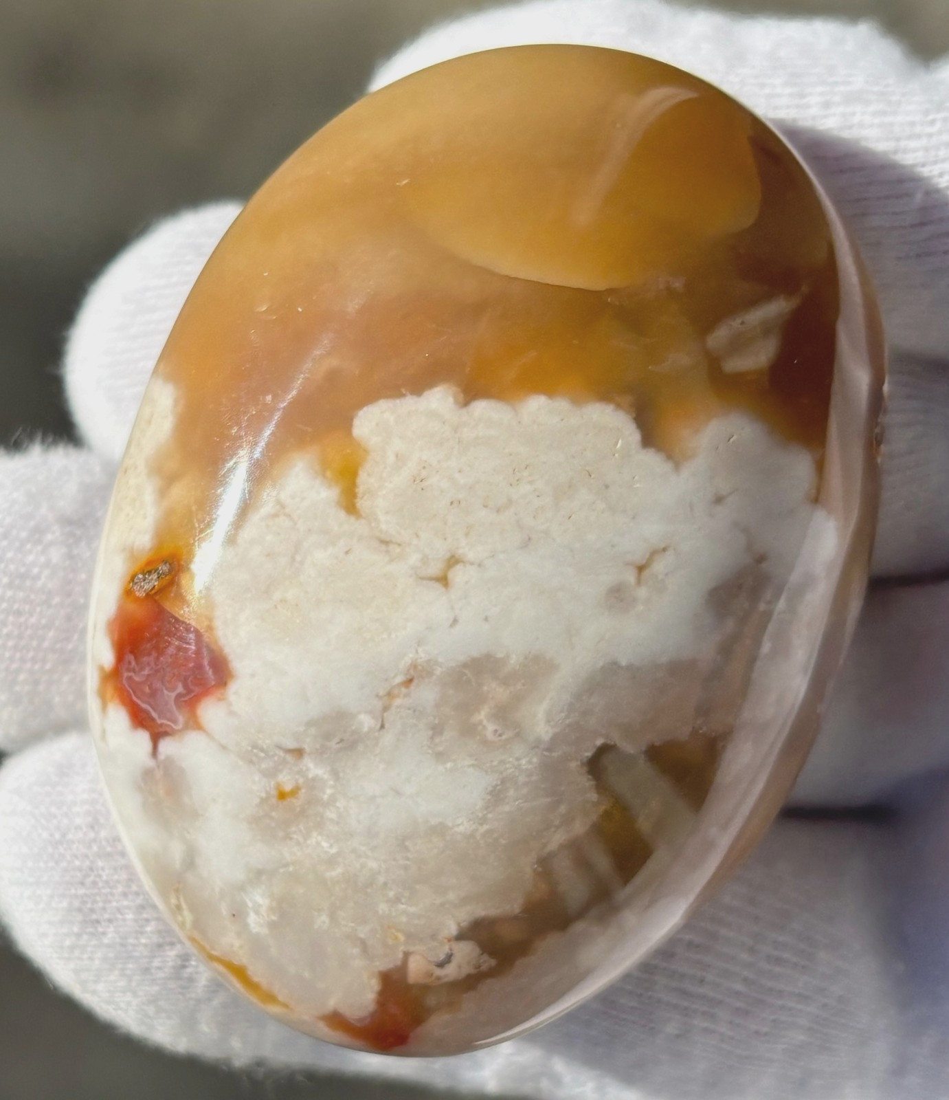 USA SALE 3/4Lb 367g LOT 3 FLOWER BLOSSOM AGATE PALMSTONES Palm Stones Stone
