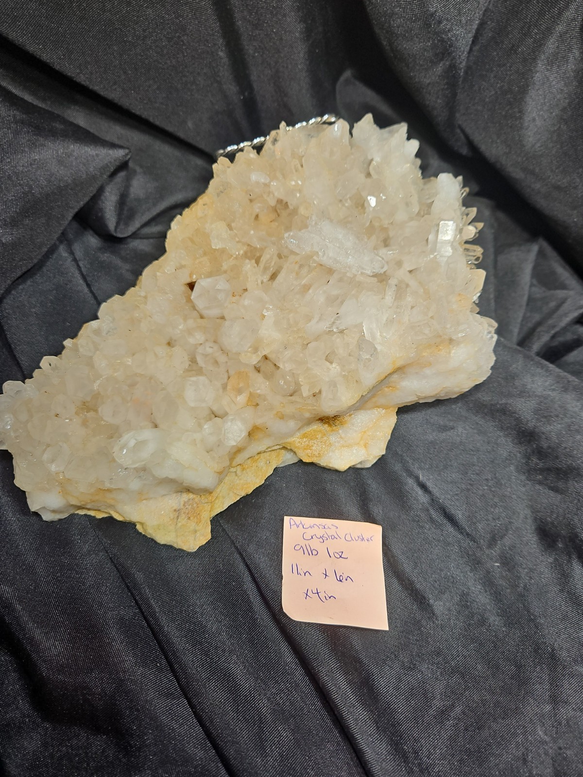Arkansas Clear Quartz Crystal Cluster (9lb 1oz)