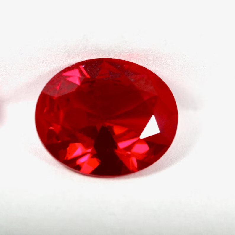 10.2 Ct+ Natural Flawless Mozambique Red Ruby Round Loose Gemstone Cut