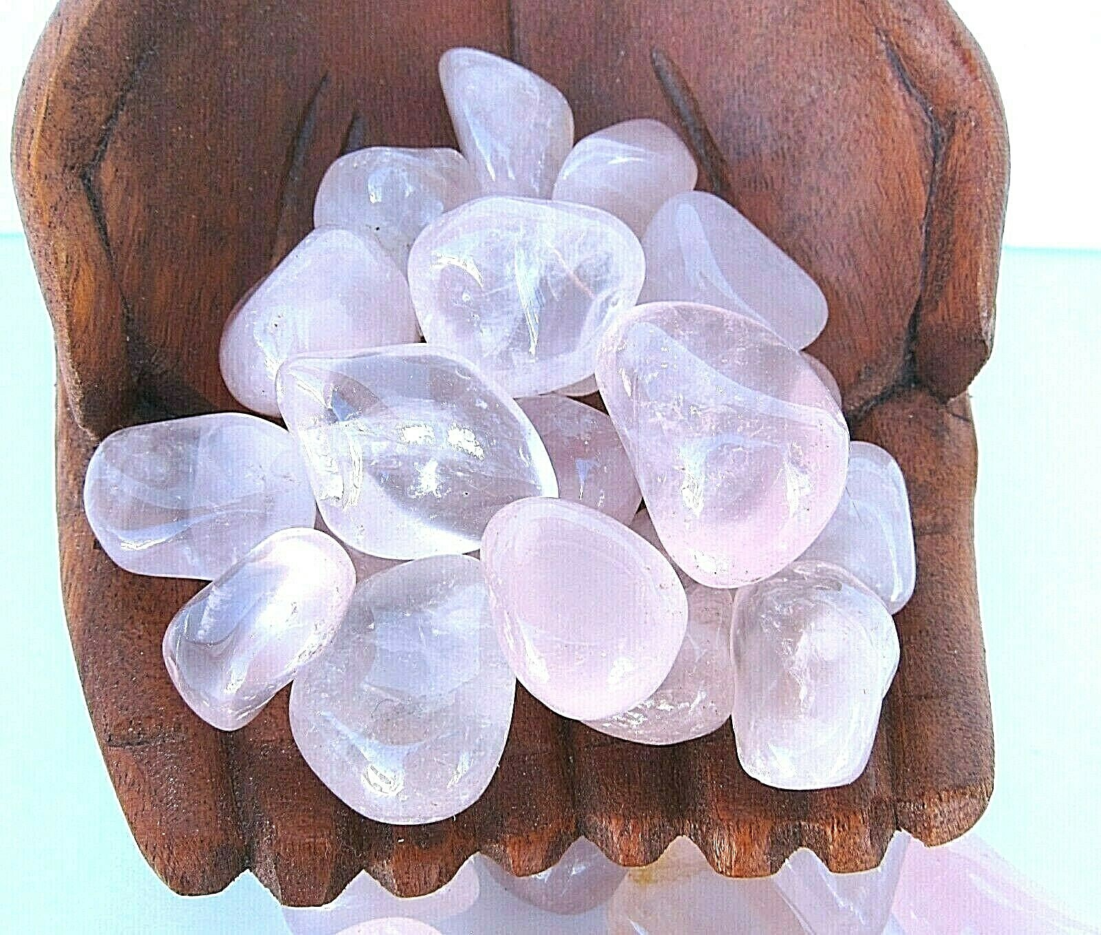 6X Pink Girasol Tumbled Stones 20-25mm Reiki Healing Crystal Heart Chakra CFS
