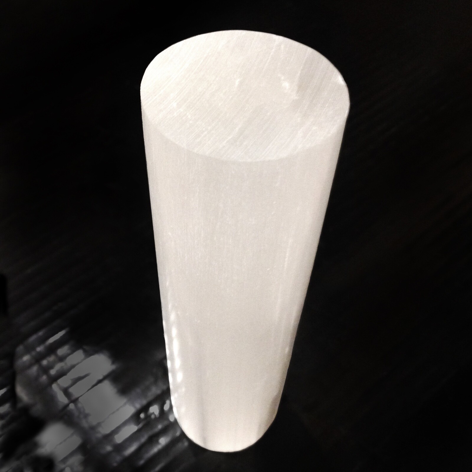 XL Selenite Tower Polished 6 ” Cylinder Selenite Harmonizer Crystal Column