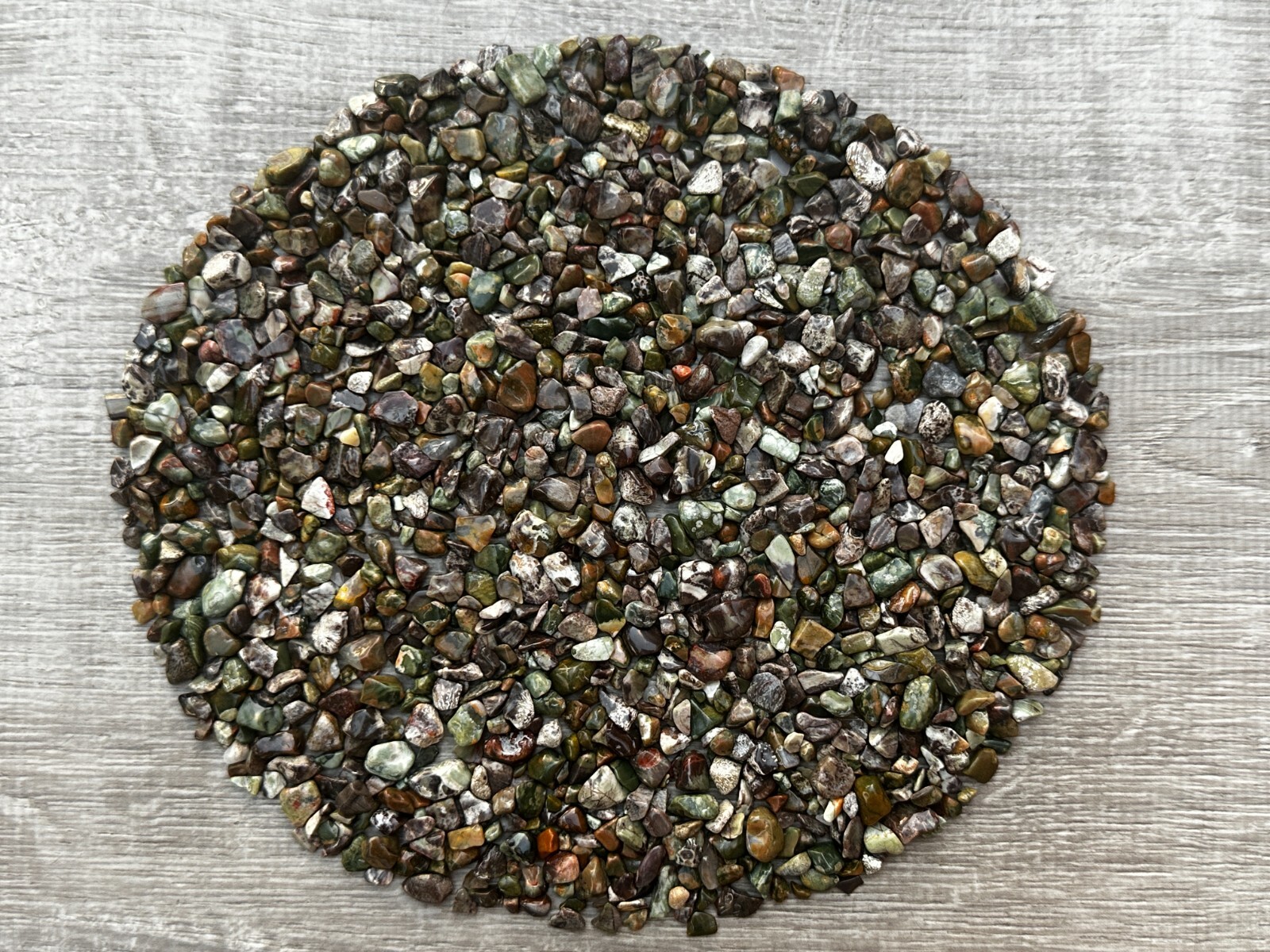 Grade A++ Rhyolite Semi Tumbled Gemstone Chips 3 – 9 mm, Wholesale Bulk Lot