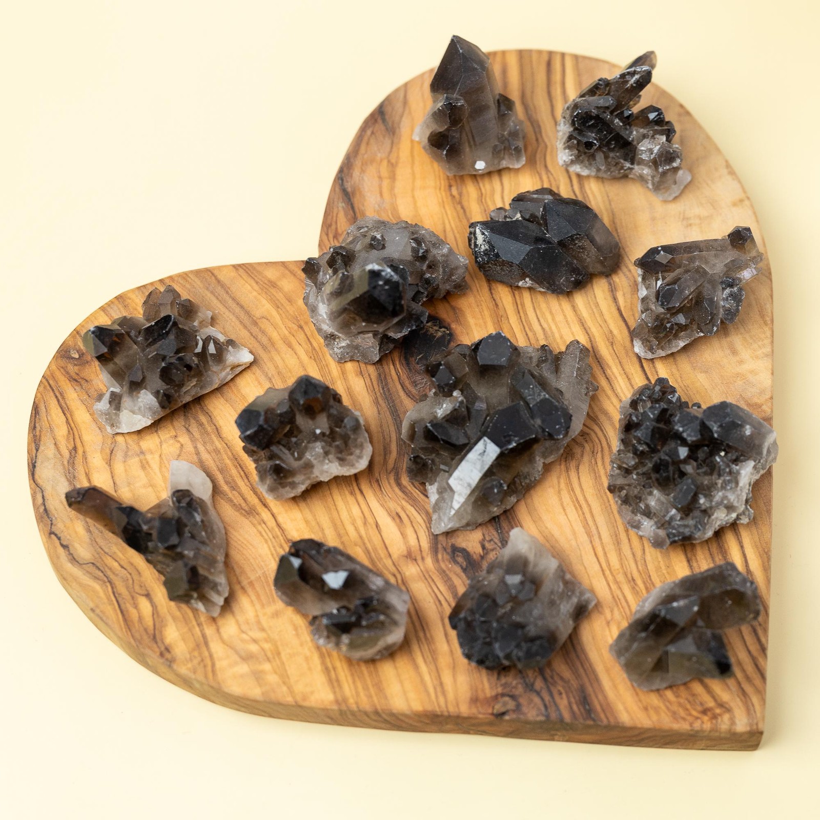 Smoky Quartz Cluster Natural Crystal Point Rough Quartz Specimen Gift Decor