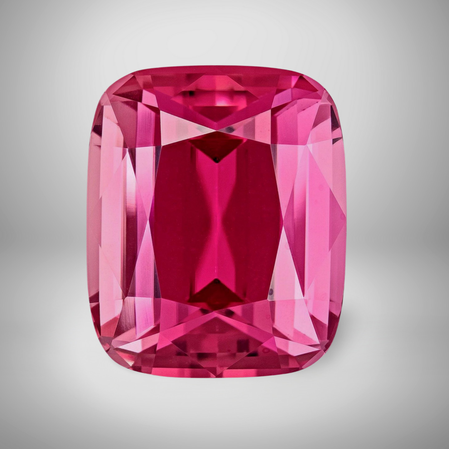 Pink Tourmaline Cushion Cut Gemstone 9.1 Cts – 16×12 mm Lustrous Loose Gem